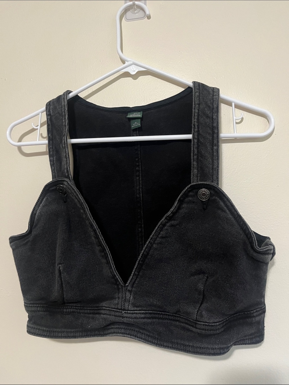 Black Denim Crop Tank Top - Wild Fable